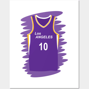 Los Angeles Sparks uniform number 10 Posters and Art